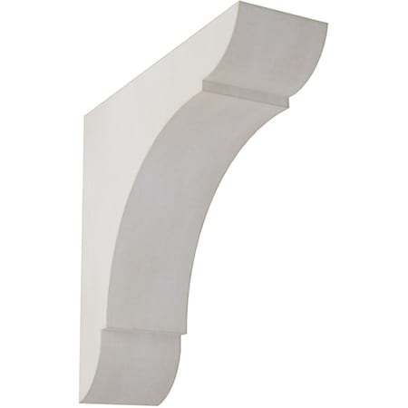 Ekena Millwork 1 3/4"W x 6"D x 6"H Small Olympic Wood Vintage Decor Bracket, Chalk Dust White BKTWD01X06X06OLWH